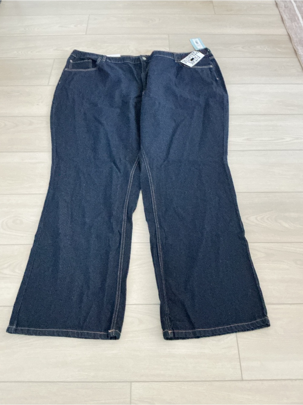 Dark Indigo Wide-Leg Jeans — Women's Flare Denim